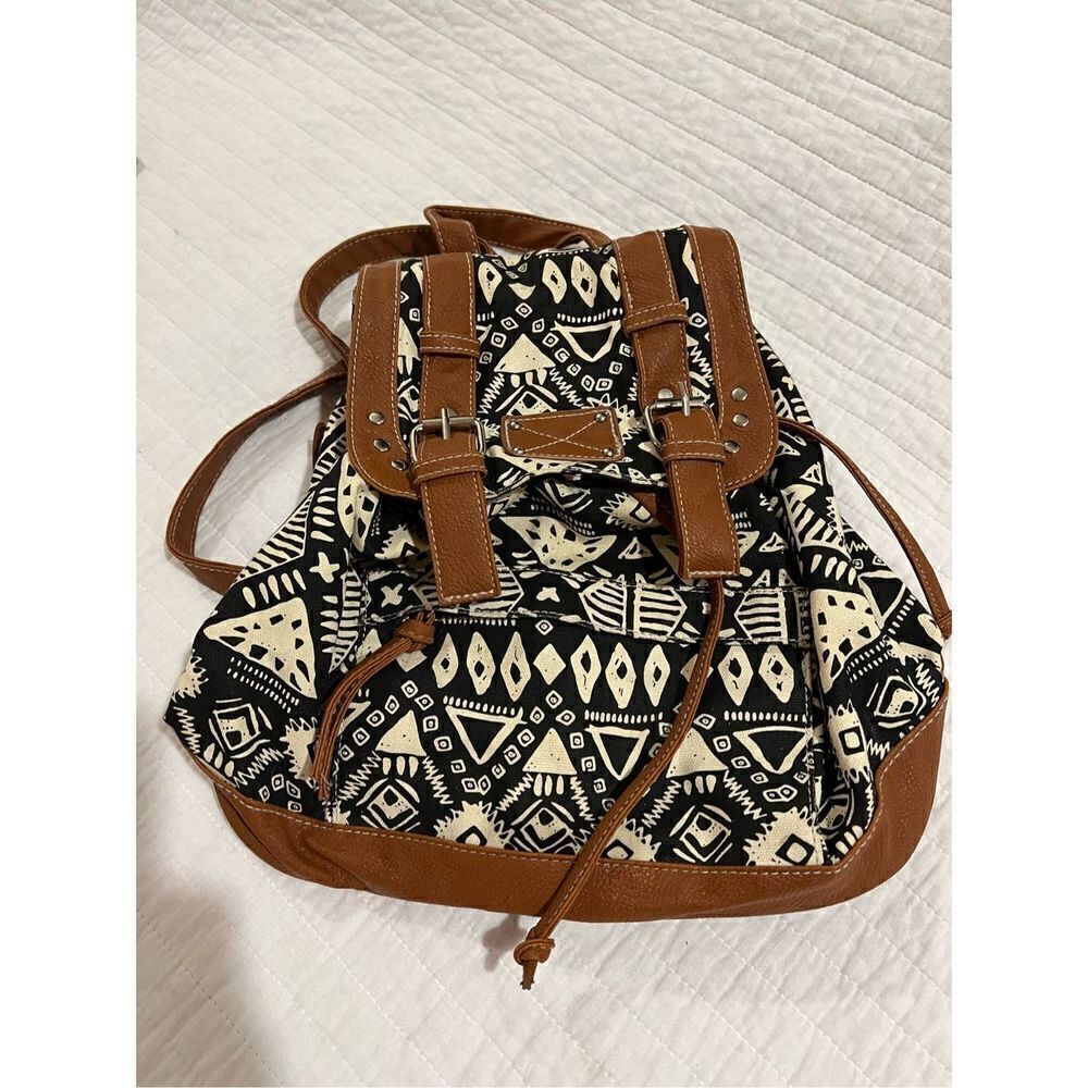 Boho Aztec Tribal print backpack - Picture 12 of 16